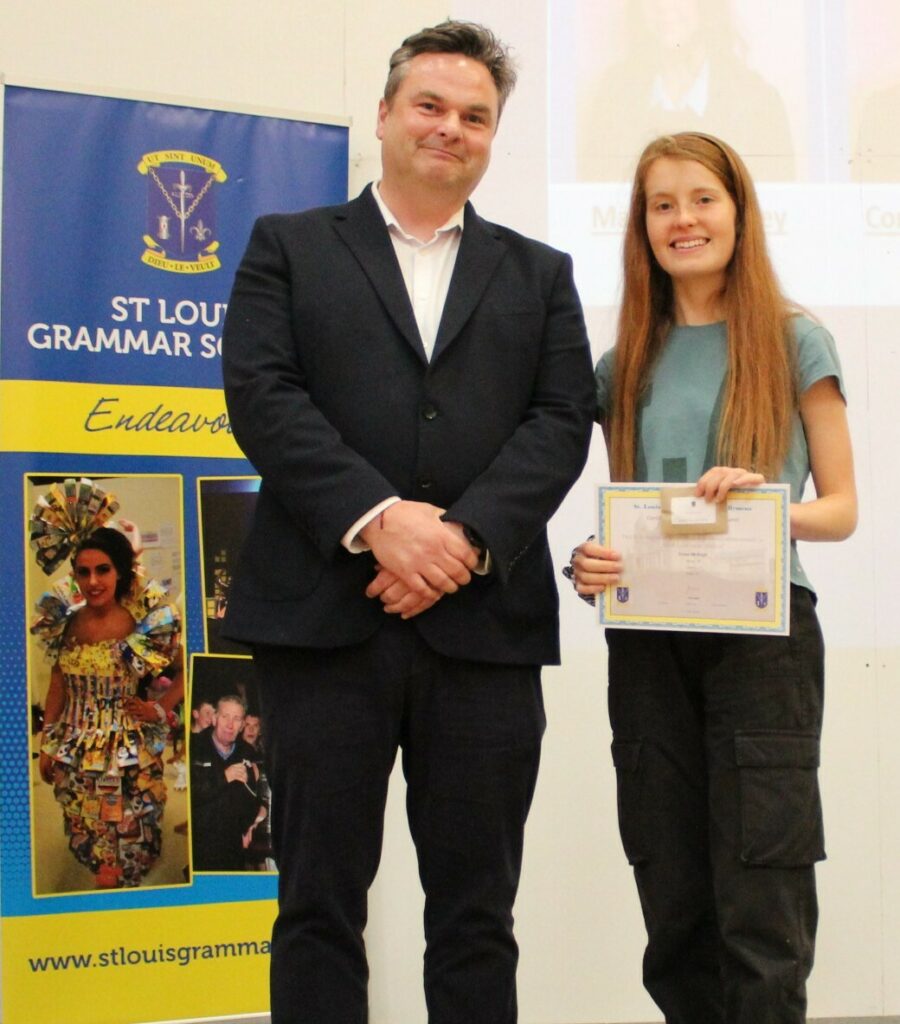 Grace McVeigh - one of our 8 pupils who achieved 3 A star grades at A Level
